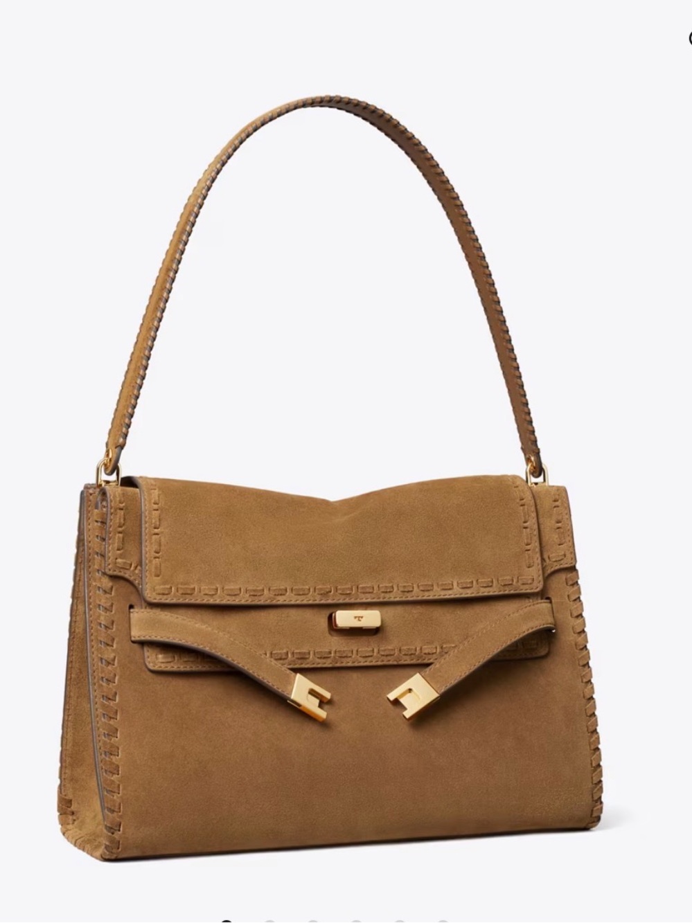 ✨✨SALE PRICE FIRM✨✨ Tory Burch Large Lee Radziwill Suede Shoulder Bag - Wild Tob